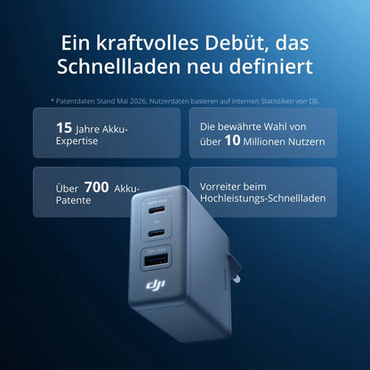 DJI Power 140W GaN Lade-Combo mit zwei Kabeln (1 m/1,8 m)