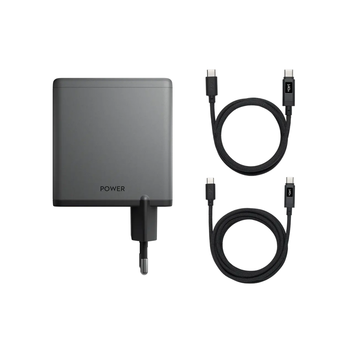 DJI Power 140W GaN Lade-Combo mit zwei Kabeln (1 m/1,8 m)